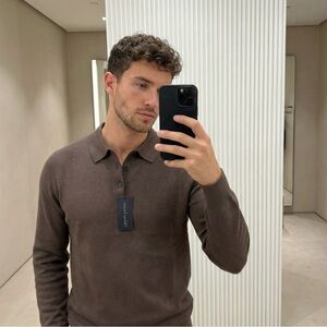 Christian Lacroix Brown V-Neck Sweater